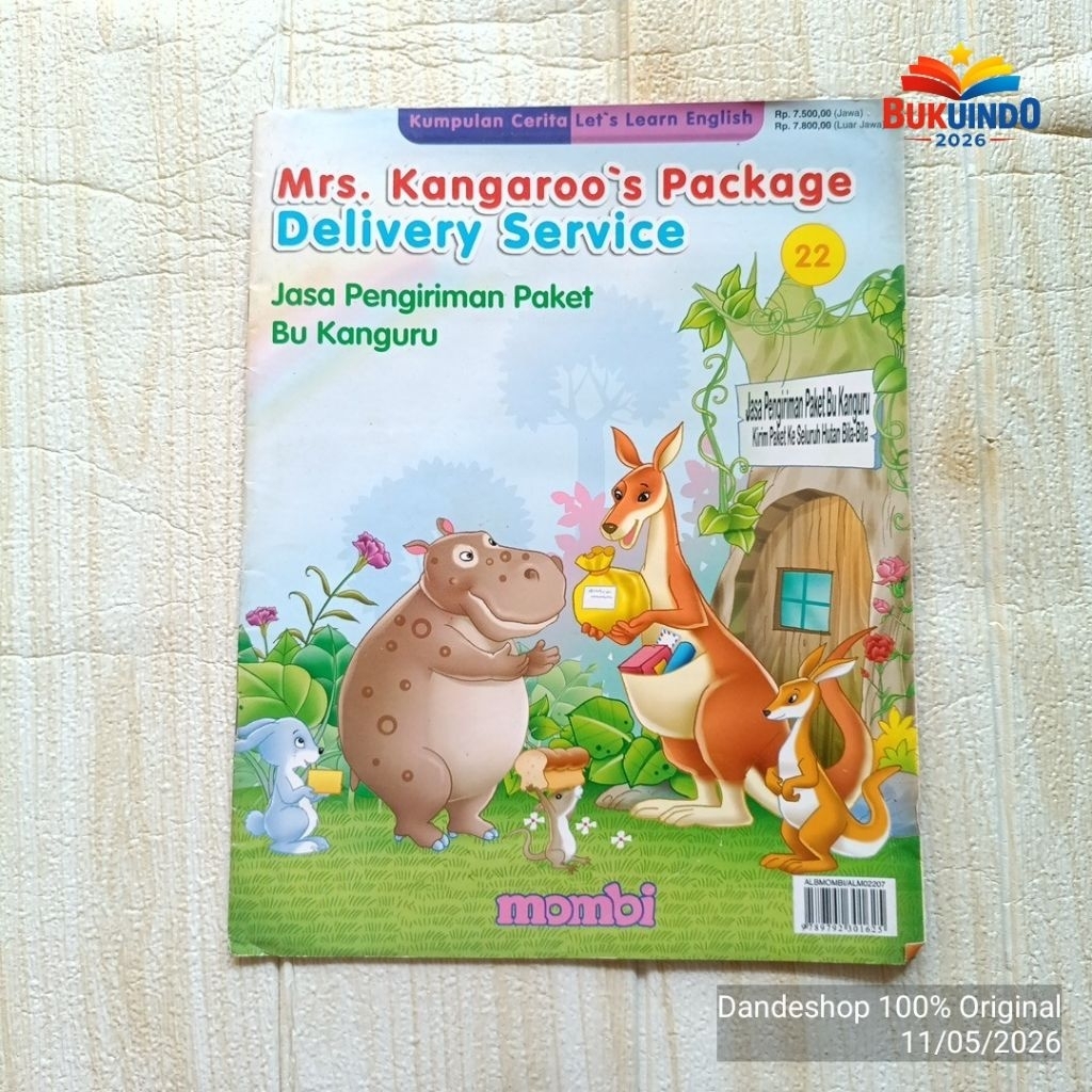 [d] Mombi Kumpulan Cerita Let's Learn English #22 Mr. Kangaroo's Package Delivery Service - Buku Cer