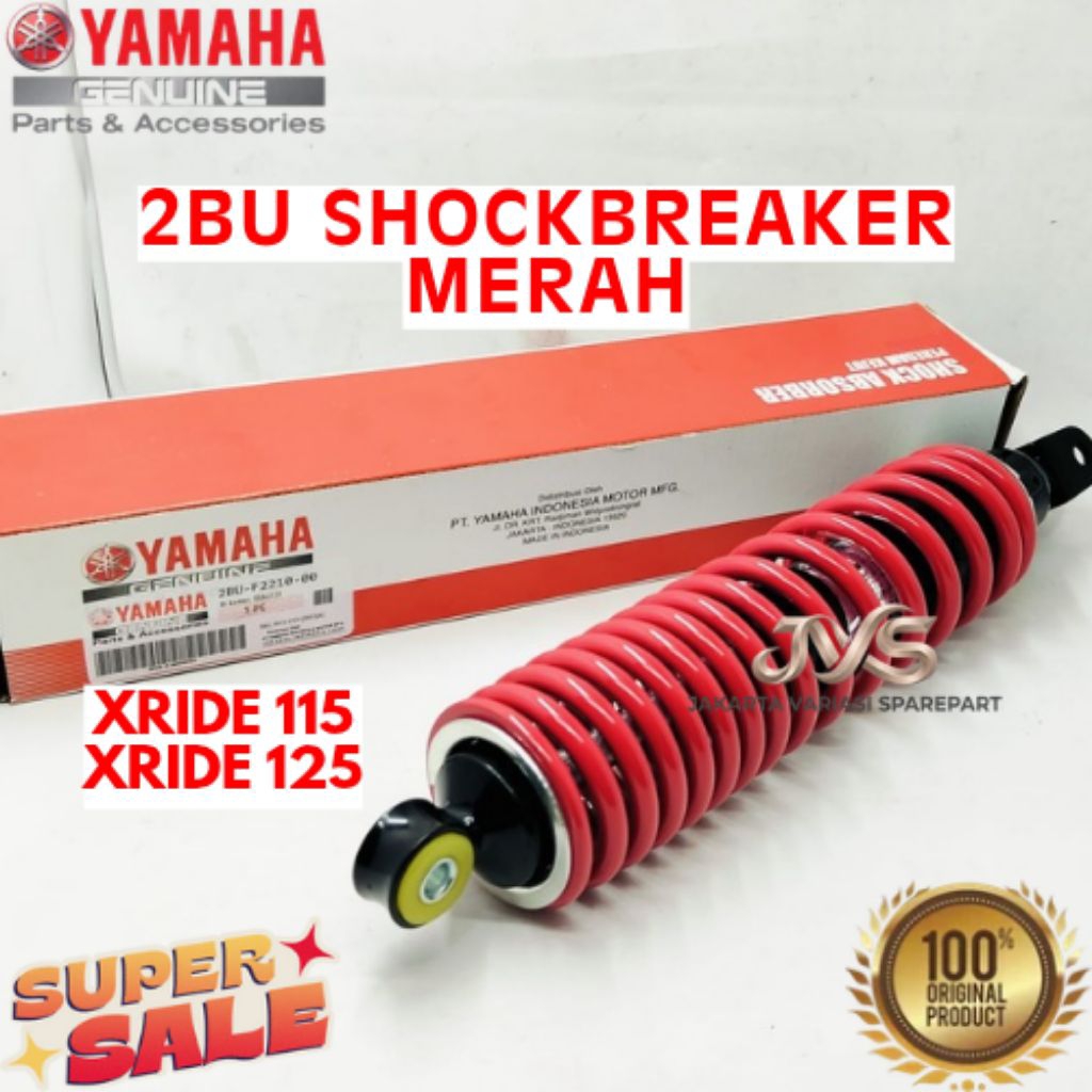 SHOCKBREAKER MERAH KODE 2BU, SHOCKBREAKER MEARA XRIDE 115, SHOCKBREAKER MERAH XRIDE 125