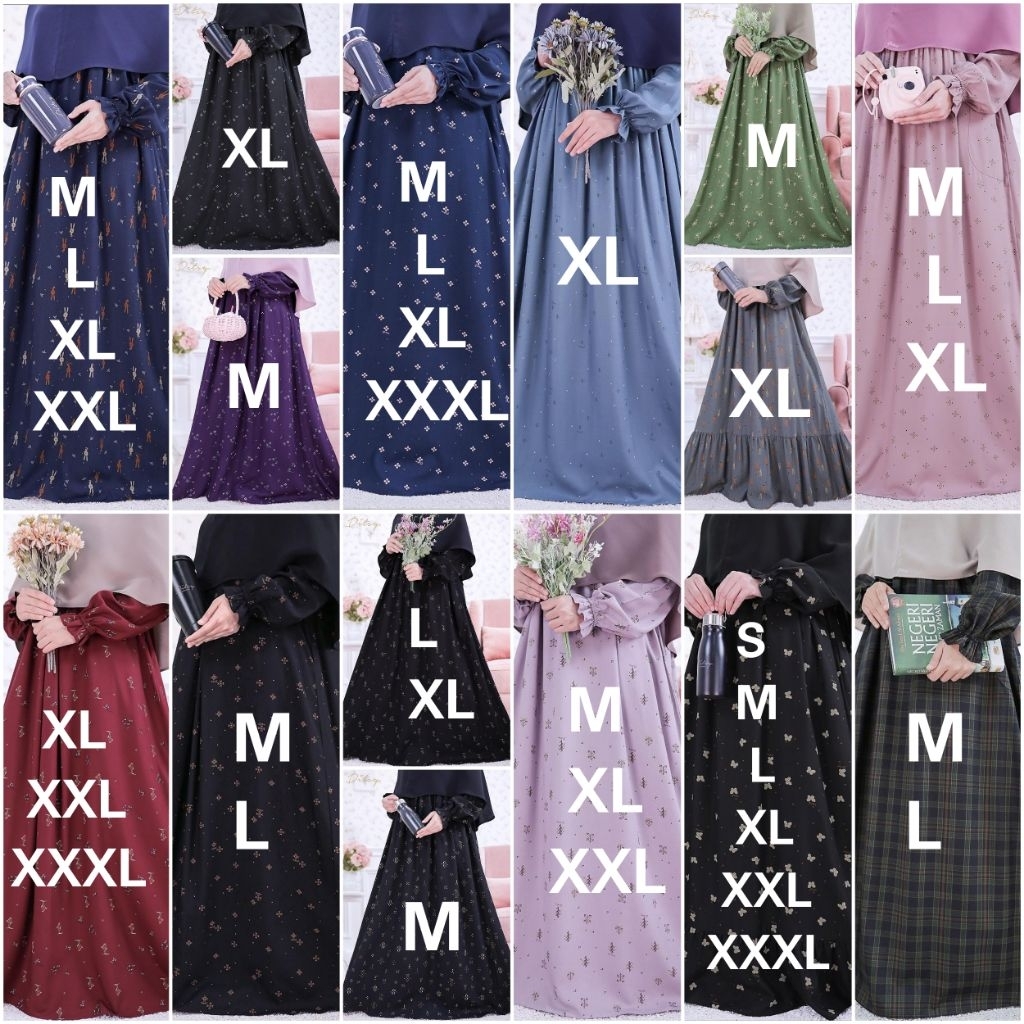 Ditsy XS S M L XL XXL 3XL  ( Ditsy Juni 2026 )