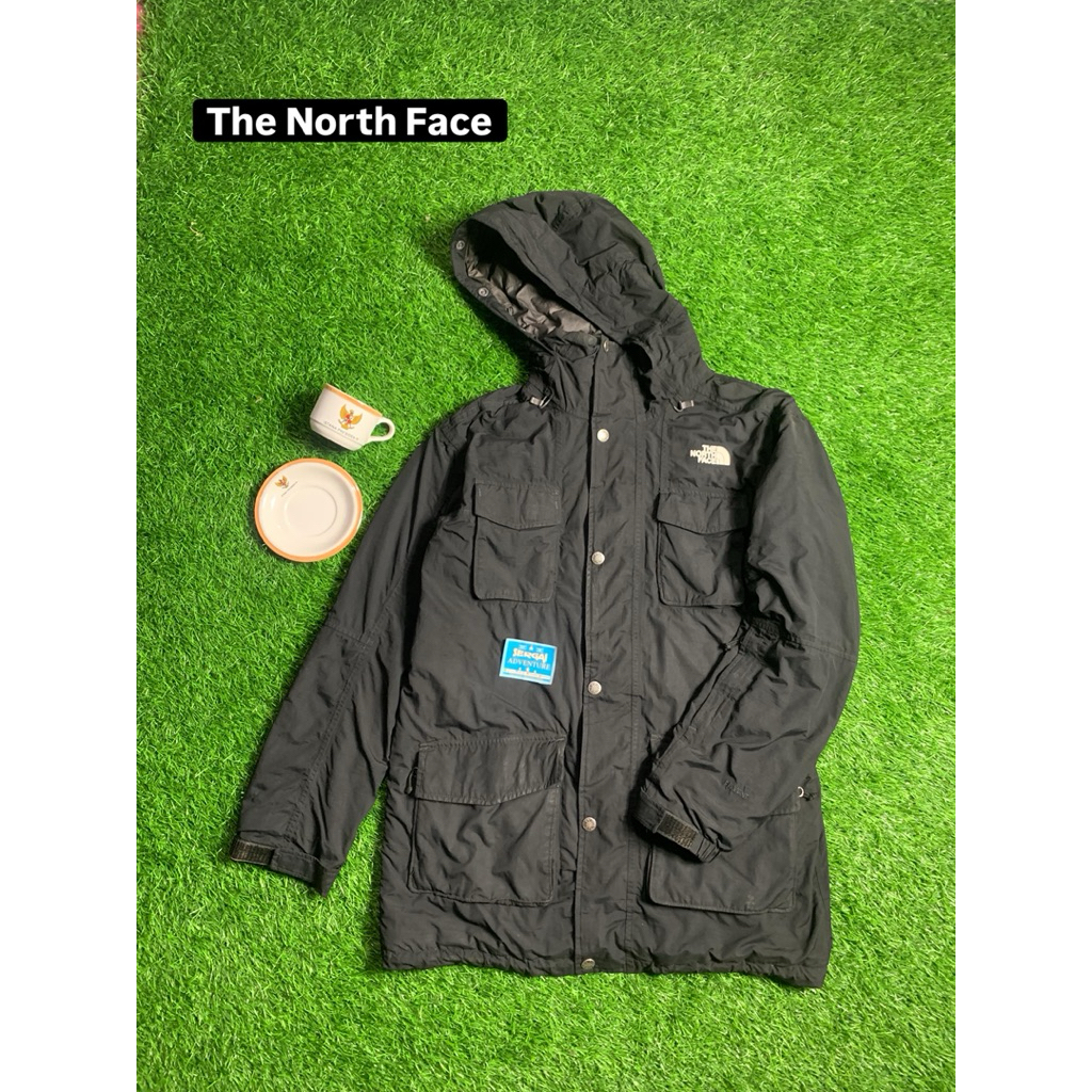 jaket outdoor the north face hyvent multi poket second original