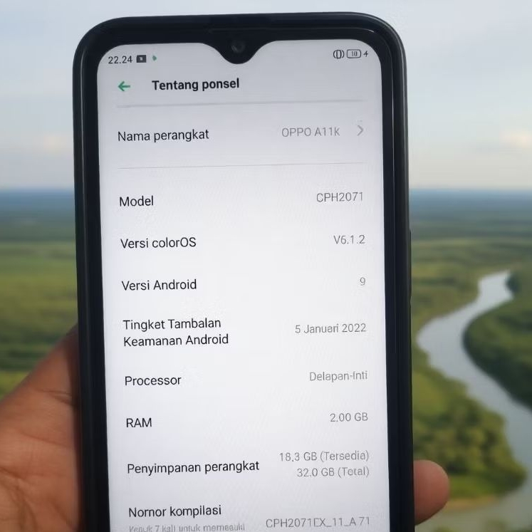 HP OPPO A11K RAM 2/32GB SECOND SIAP PAKE
