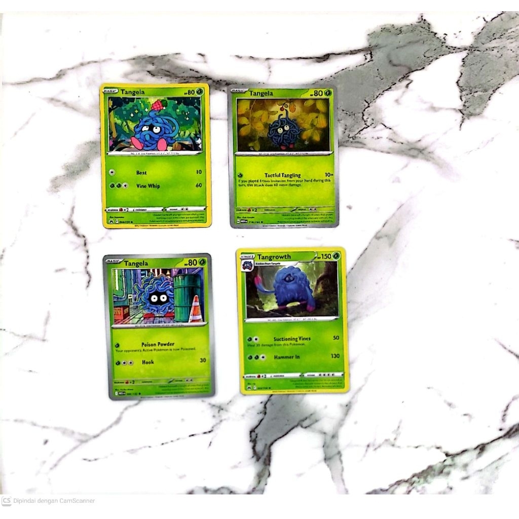 KARTU POKEMON TANGELA & TANGROWTH INGGRIS