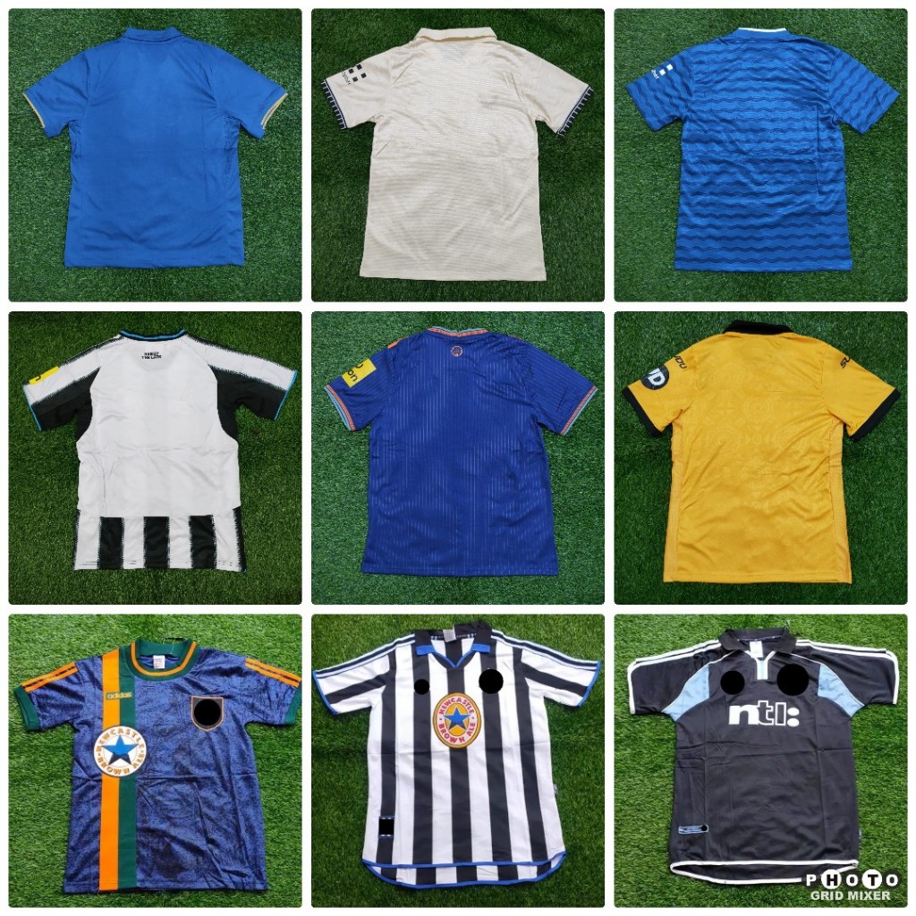 RETRO LIGA INGGRIS CLUB MEDIOKER BIRMINGHAM EVERTON NEWCASTLE WOLVERHAMPTON HOME AWAY 3RD JERSEY BAJ