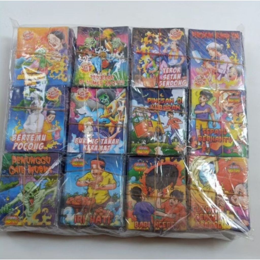 ISI 50 PCS Buku Komik Misteri Mini & Dongeng Anak / Komik Jadul Murah Ukuran 8x9 cm