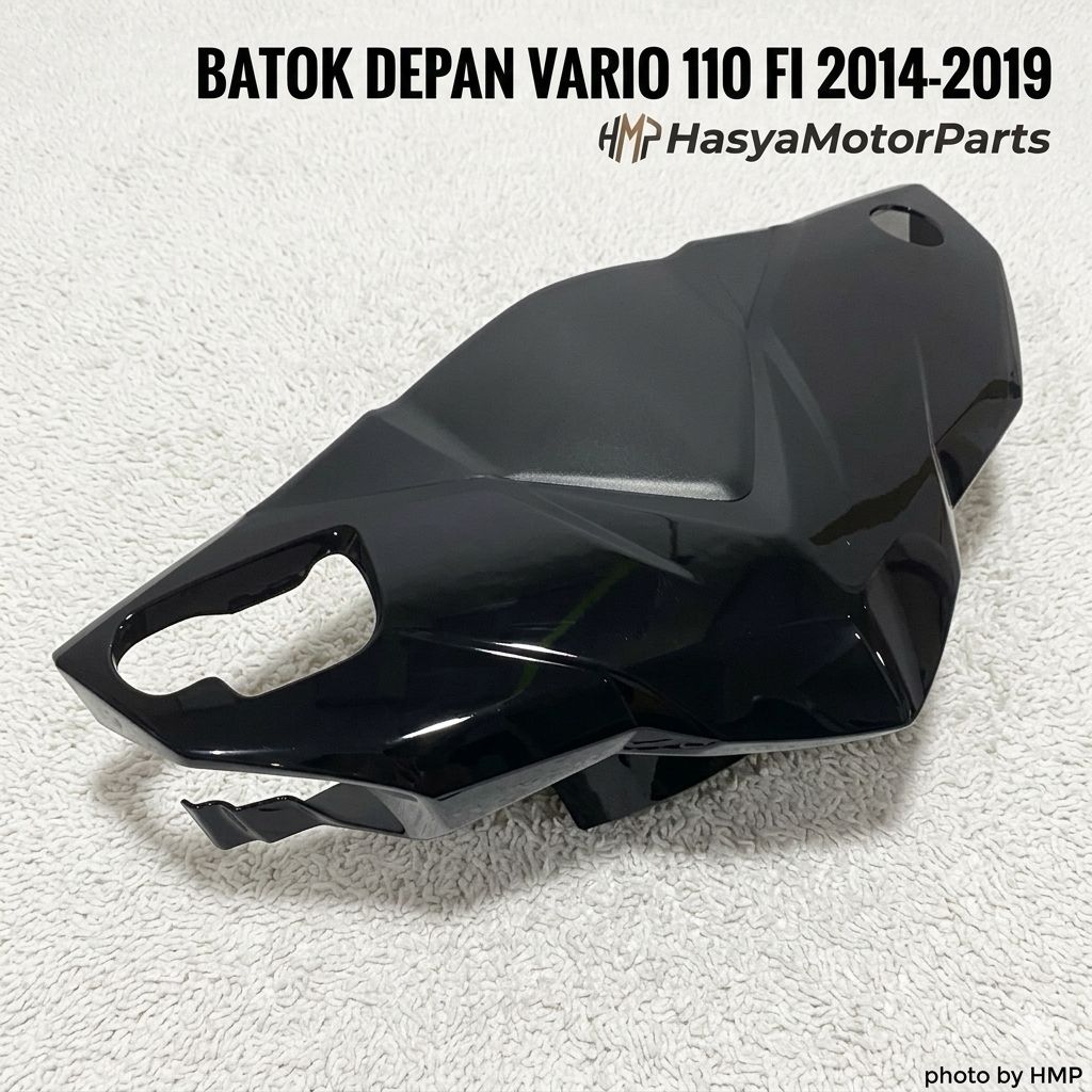 Batok Depan Vario 110 FI K46 2014-2019 Cover Headlamp Tameng Depan Body Depan Vario 110 eSP Hitam Gl