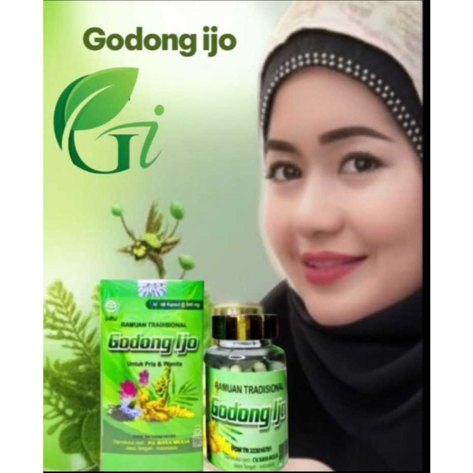 Godong Ijo Original BPOM 60 Kapsul Herbal Pegal Linu Asam Urat Nyeri Sendi Otot Kaku