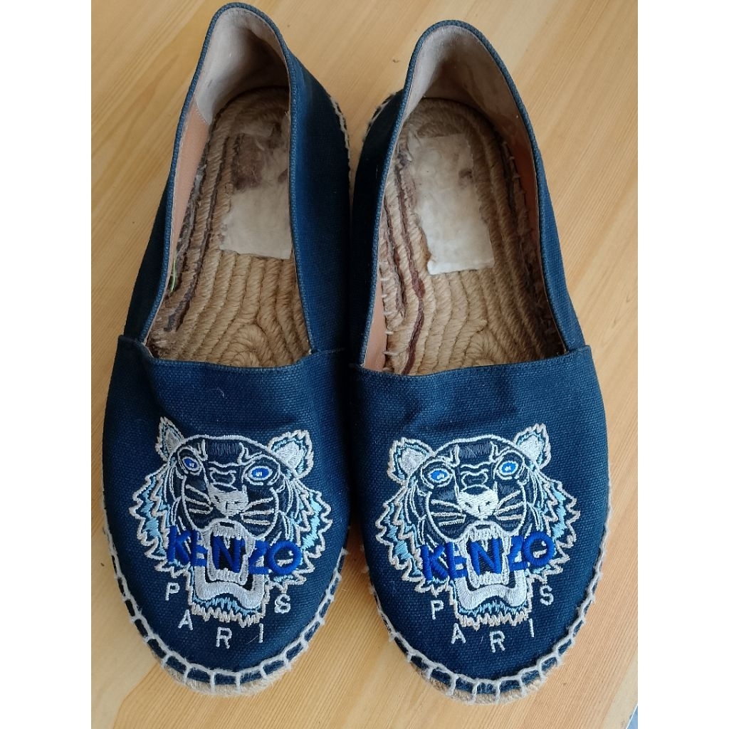 PRELOVED KENZO ESPADRILLES KENZO PARIS BLACK ORIGINAL