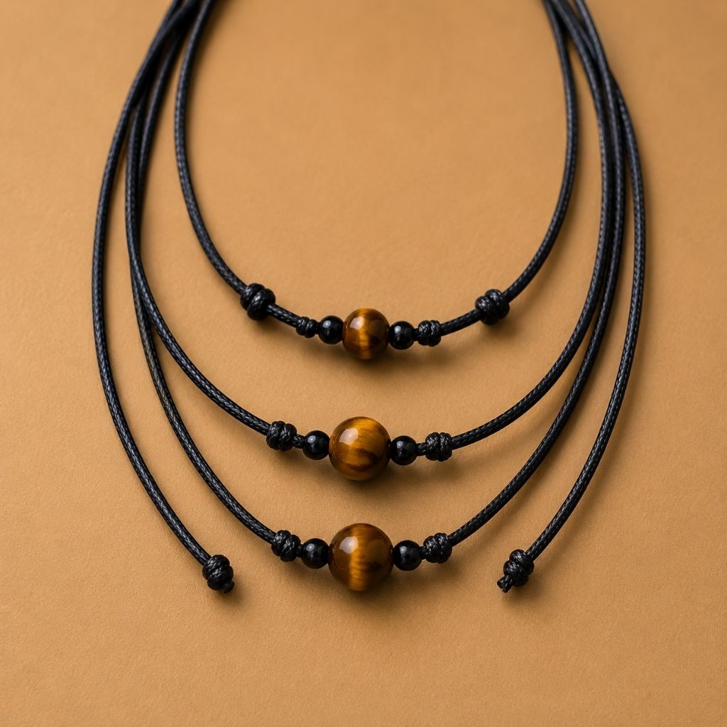 1Set Gelang Kaki, Gelang Tangan dan Kalung Hitam Manik Batu Alam/ Gelang Serut Hitam Manik Batu Alam