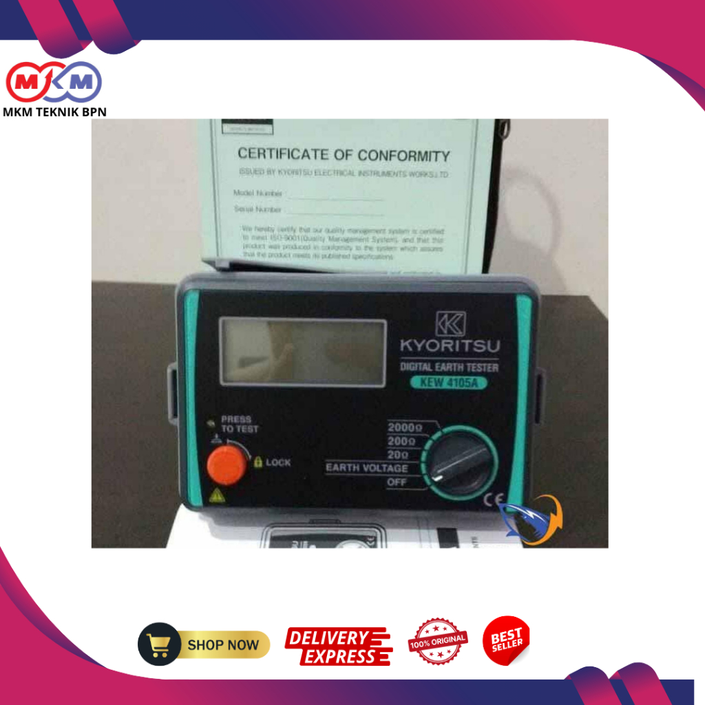 Digital earth tester Kyoritsu 4105A Megger Tester