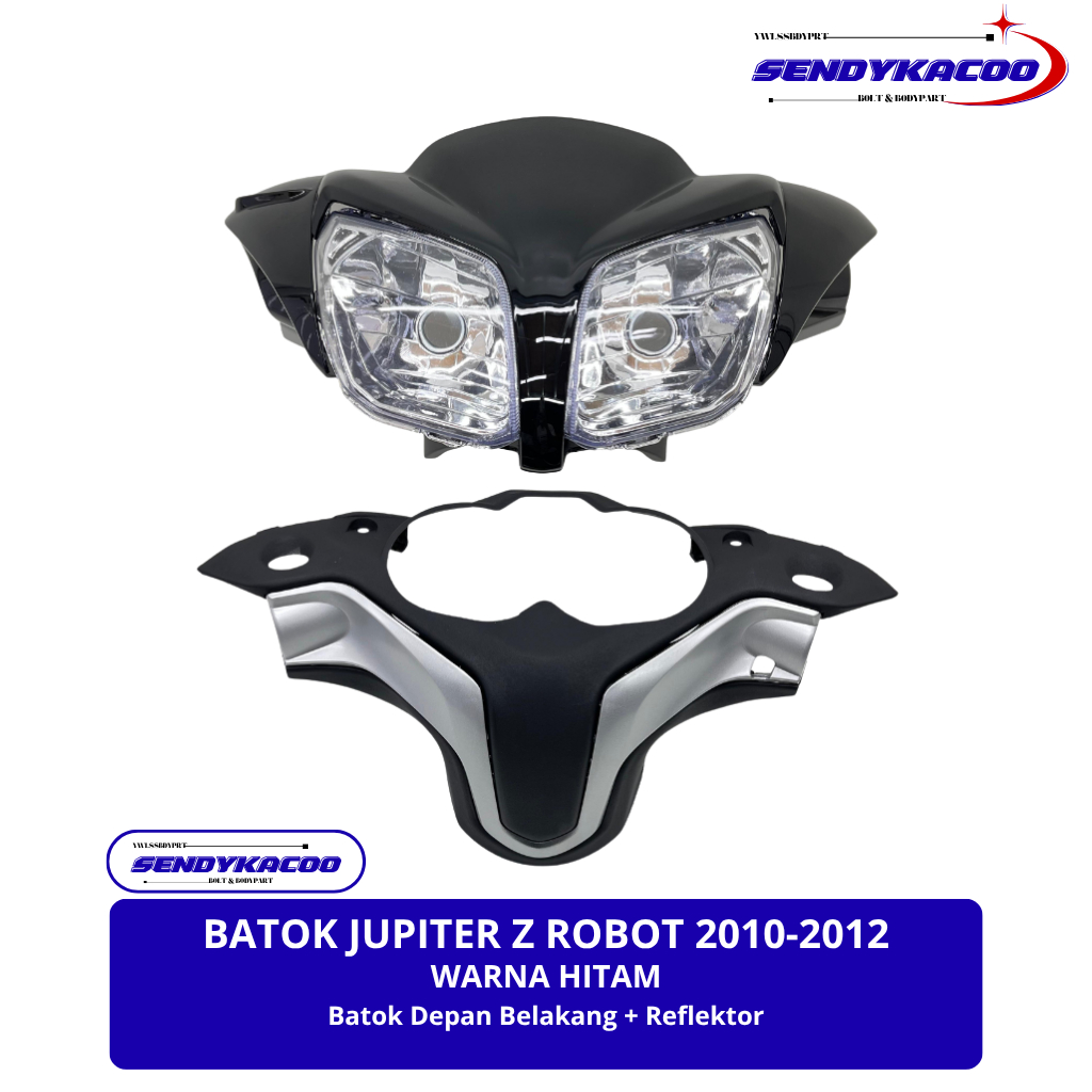 Batok 1 Set Yamaha Jupiter Z Robot 2010 Totok Depan Jupiter Z Robot Warna Hitam