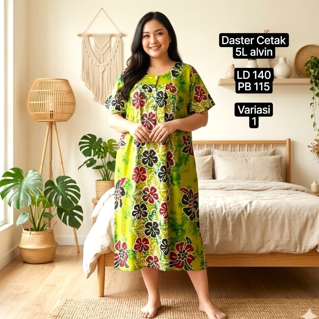 Daster Jumbo Cetak 5L Dari Batik Alvin