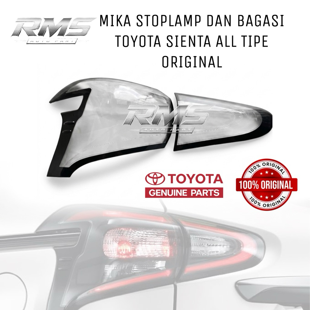 Mika stoplamp lampu belakang sienta original all tipe v q mika kaca lampu belakang Toyota sieanta mi