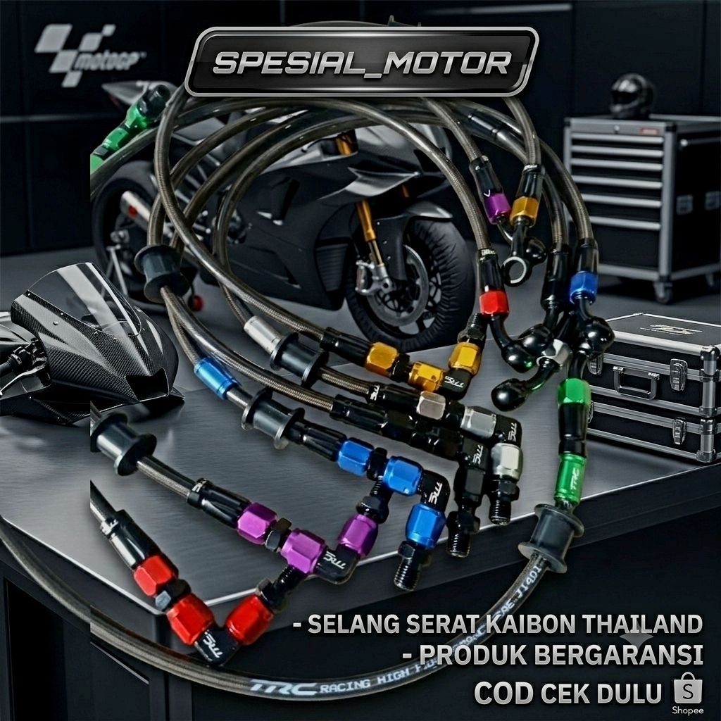 Selang Rem Belakang 60Cm Sc Siam Trc Racing Original Thailand-Universal Jupiter Mx,Mx King,Satria Fu