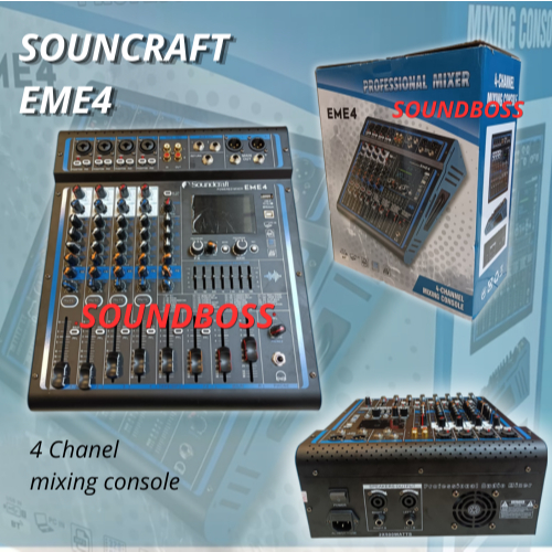 Profesional Power Mixer Soundcraft EME 4 Power mixer Soundcraft 4 chanel console [ BISA COD ]