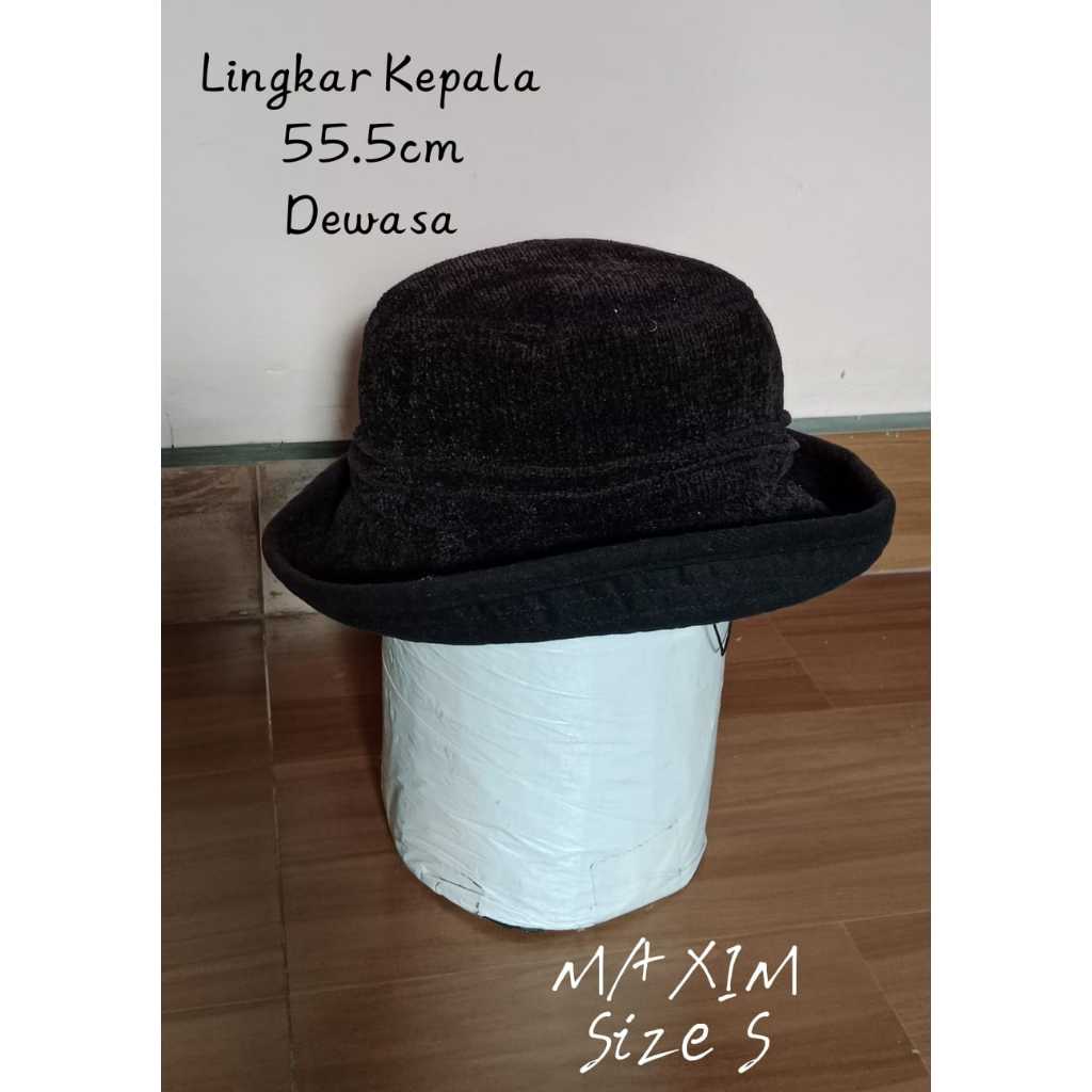 Topi fedora bahan corduroy MAXIM