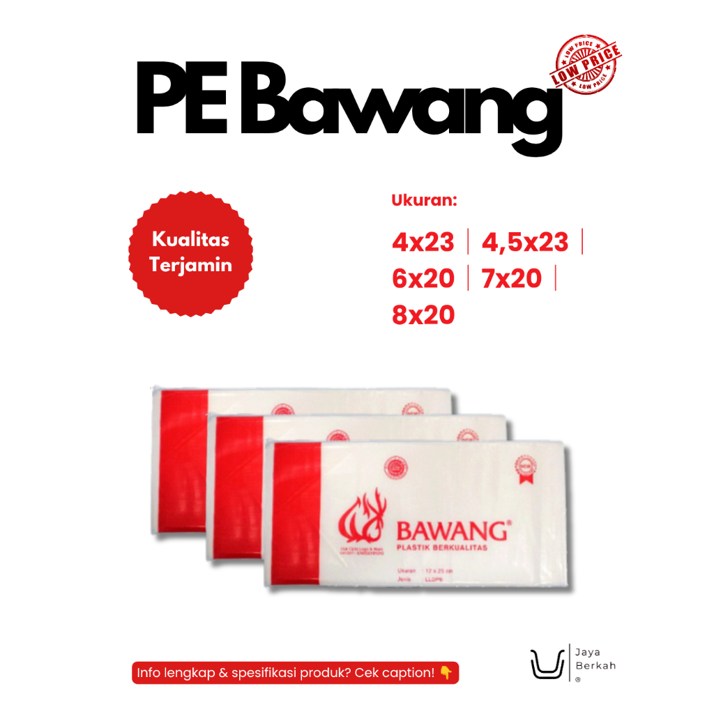 Plastik murah / PE Plastik Bawang / Plastik kiloan / Plastik 8x20 / Plastik 7x20 / plastik 6x20 / pl