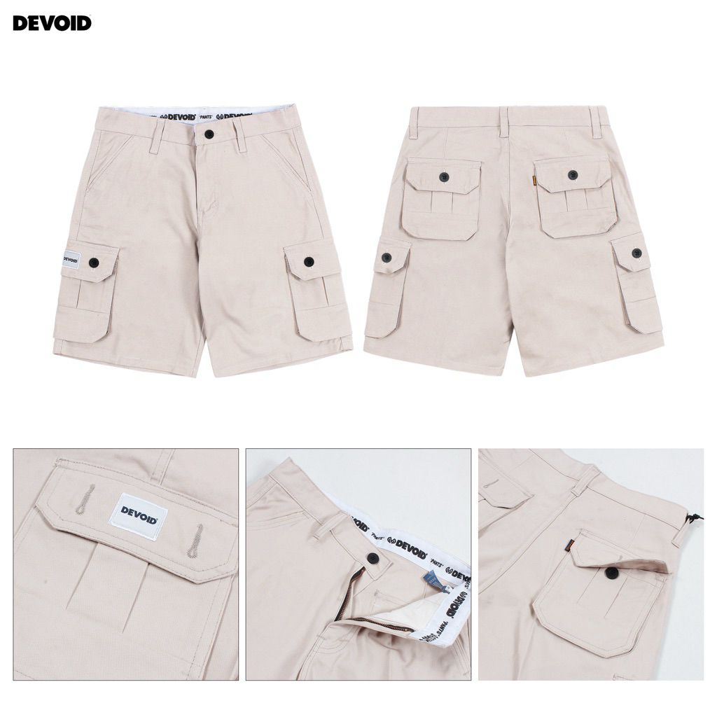 DEVOID CARGO PENDEK CREAM PREMIUM + FREE KAOS