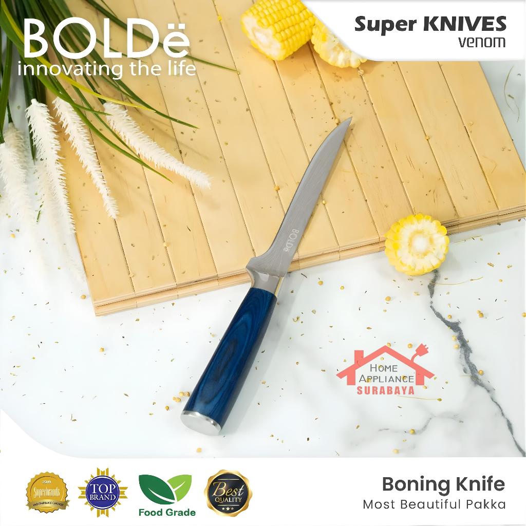 BOLDe Super Knives Venom Boning Knife - Pisau Serbaguna - Pisau Potong Sayur dan Buah Stainless Stee