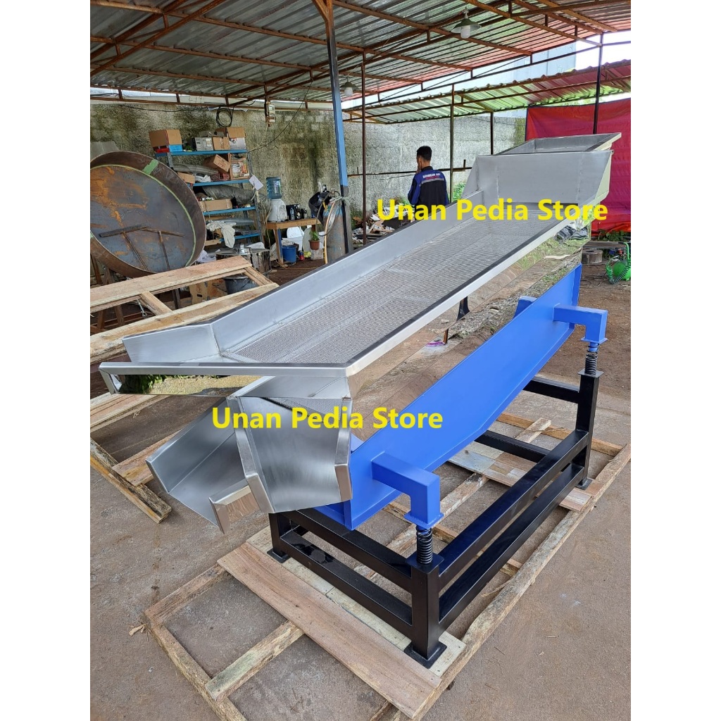 Mesin Pengayak Sorgum 3 Tingkat/Layer - Mesin Pengayak Biji Sorgum - Mesin Sortasi Sorgum - Mesin Ay