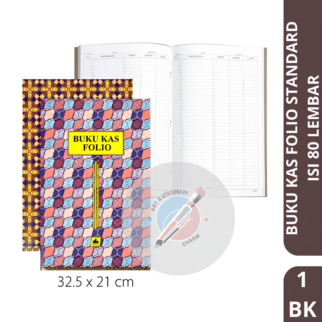 Buku Kas Standard Keuangan Akuntansi Credit Debit Sofr Cover Isi 80 Lembar Ukuran Panjang Folio