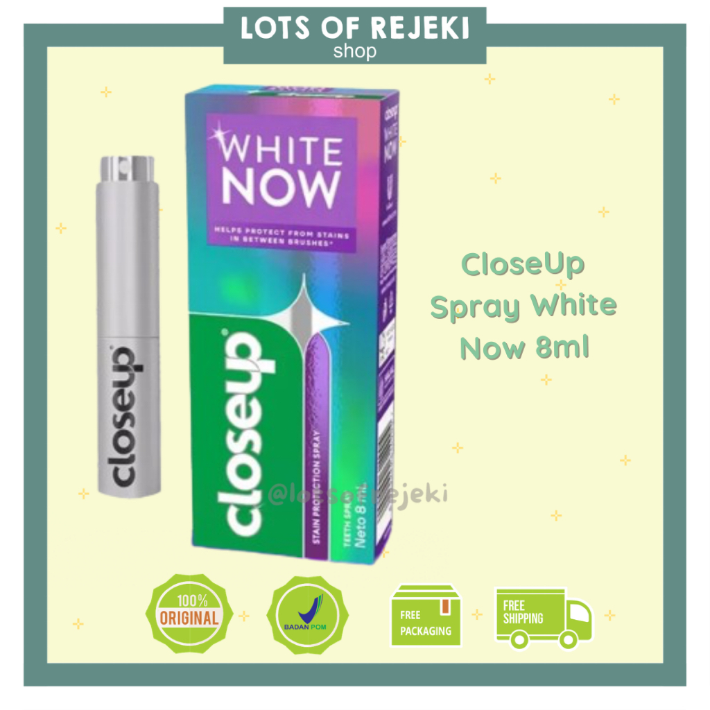 CloseUp Spray White Now - Spray Pemutih Gigi 8ml