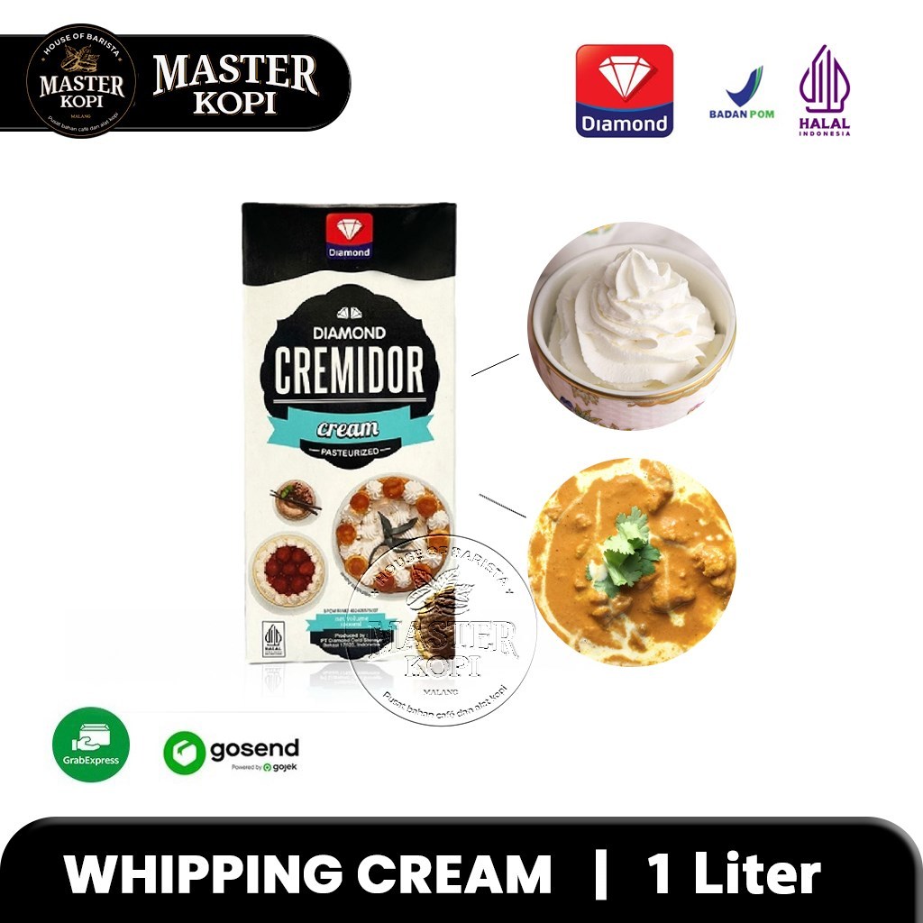 Diamond Cream Cremidor / Whipping Cream 1 Liter - KHUSUS INSTANT