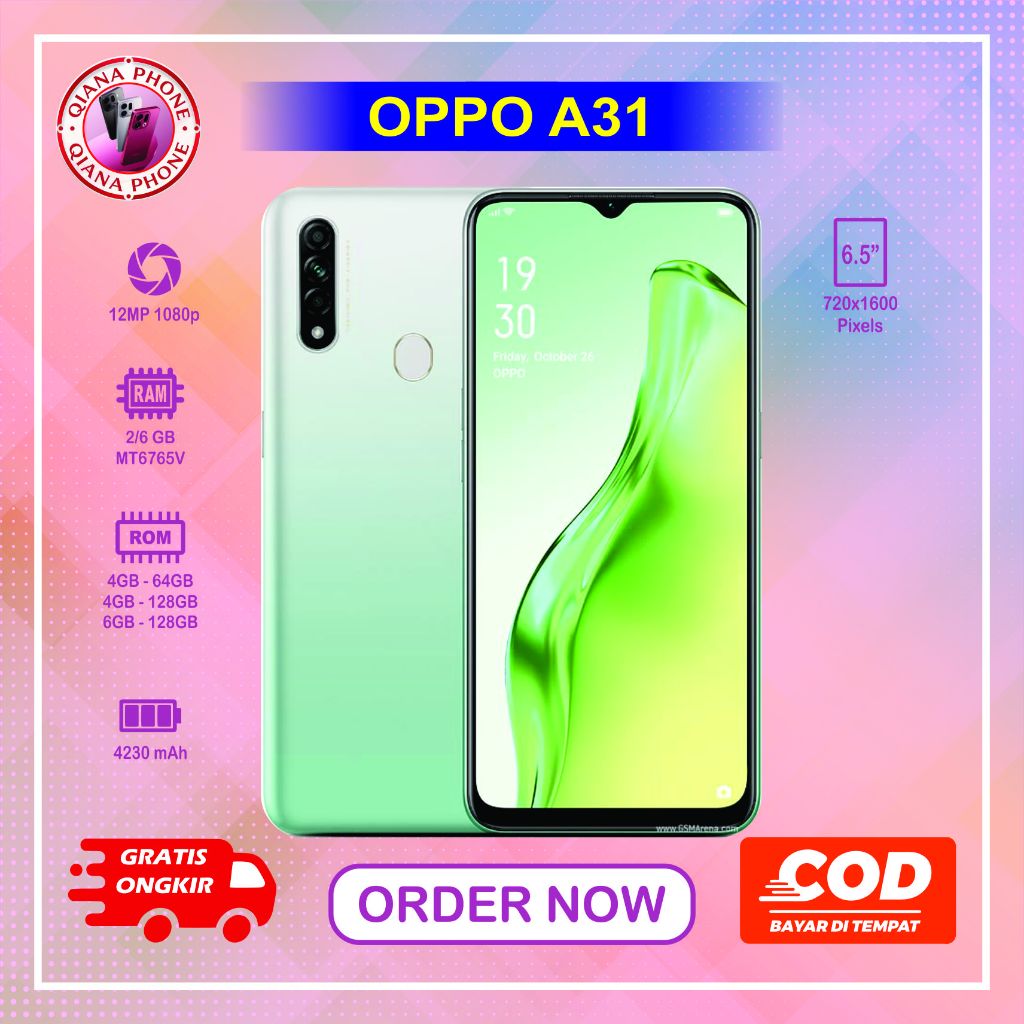 HP OPPO A31 Normal second siap pakai