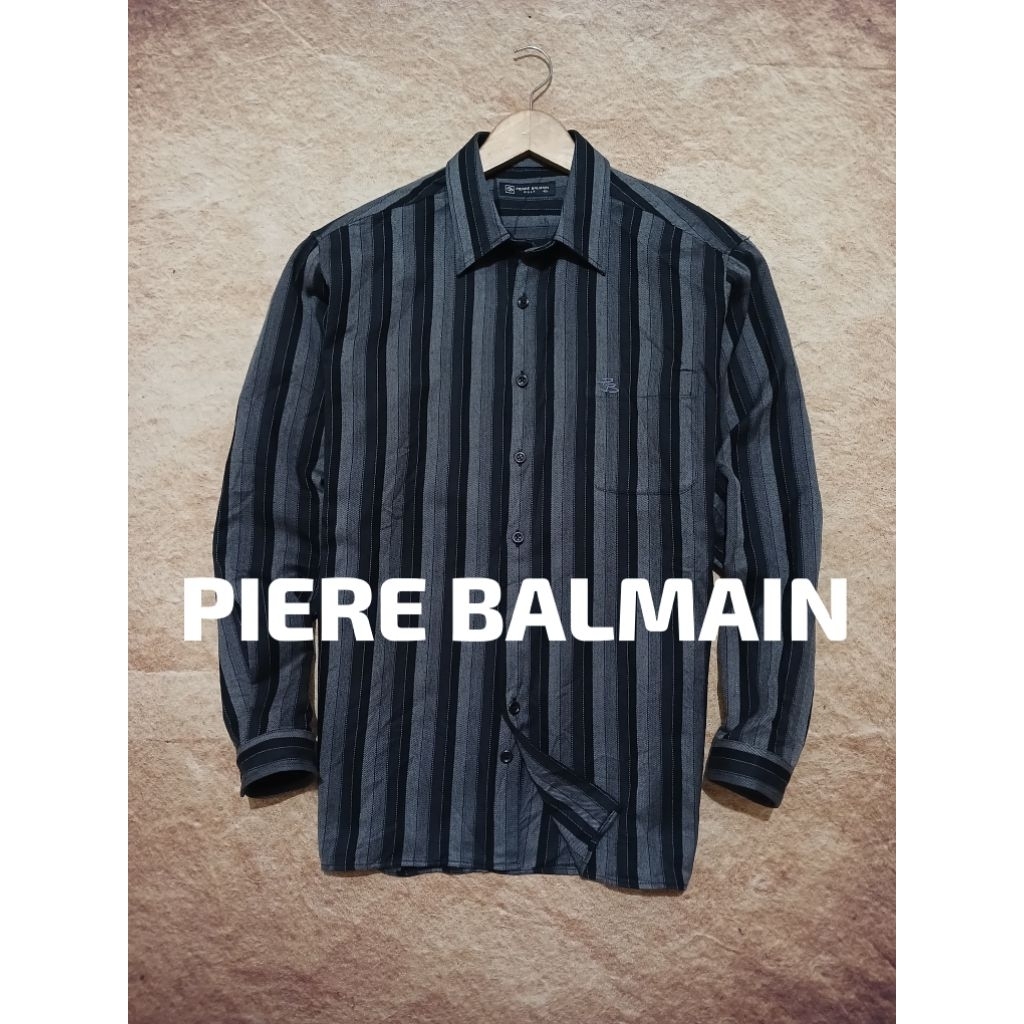 shirt PIERE BALMAIN bahan tebal bekas pakai recomend