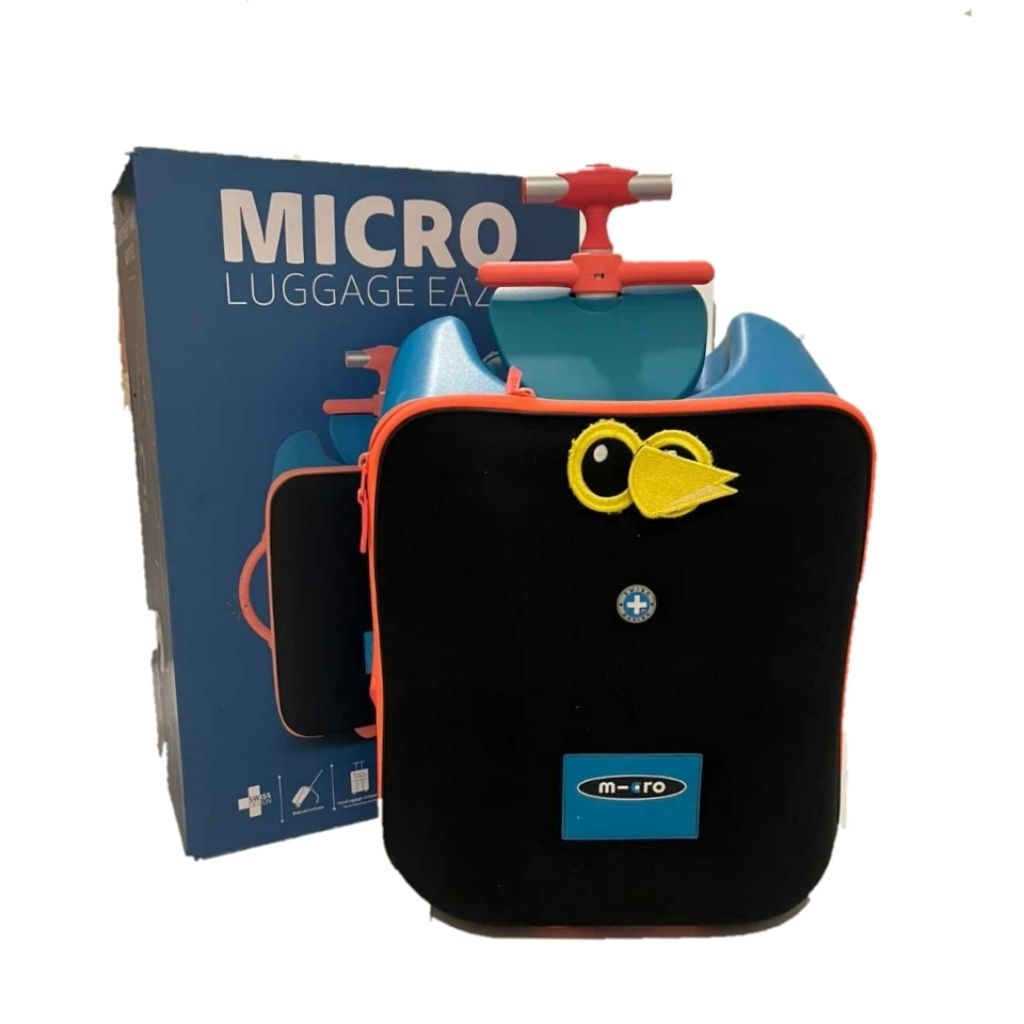 Preloved Micro Luggage Eazy - Koper Multifungsi Travelling & Belanja dengan Anak Cabin Kabin Pesawat
