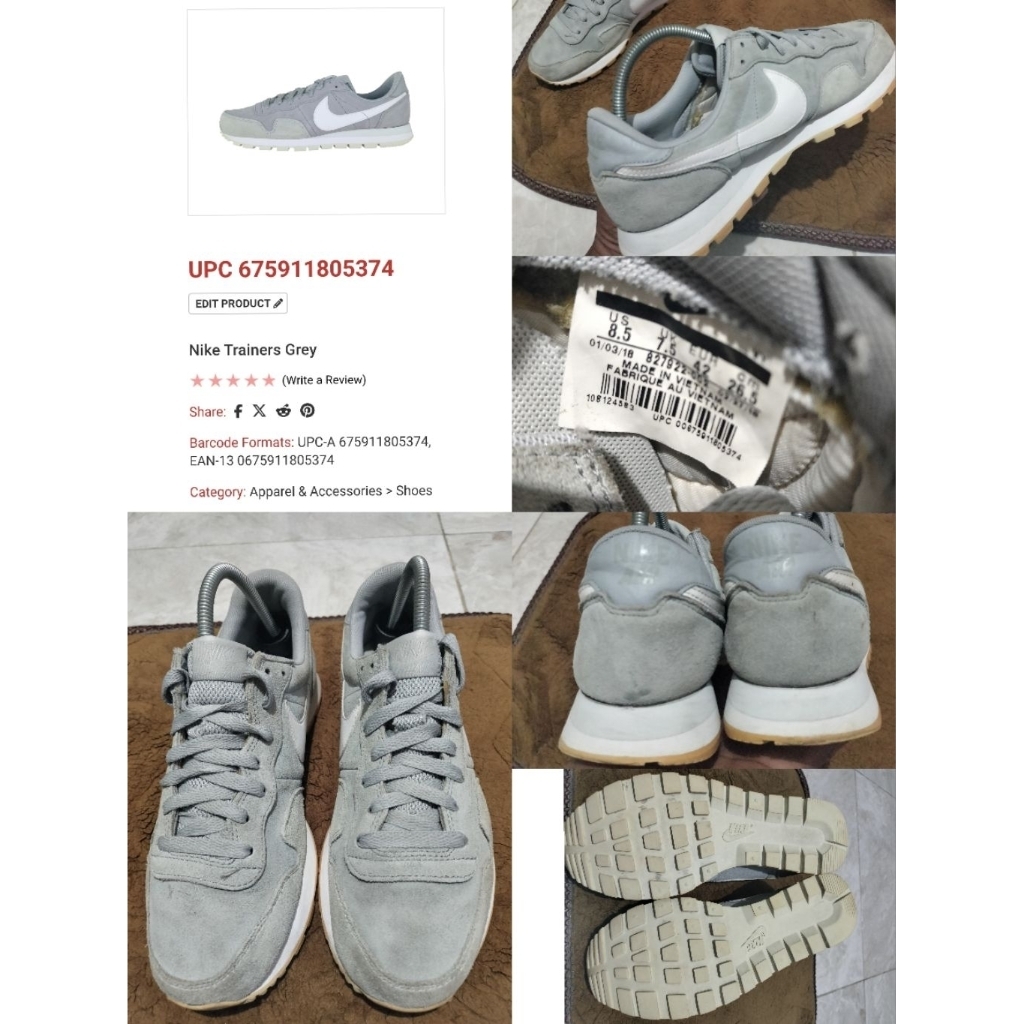 Sepatu Preloved Second Original Nike Trainer Size 42