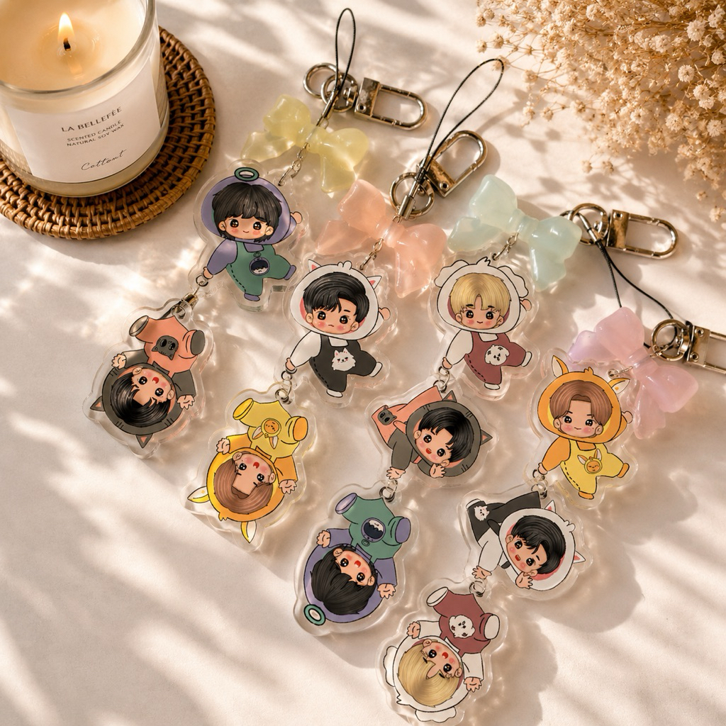 tubatu TomorrowXtogether chibi strap keychain