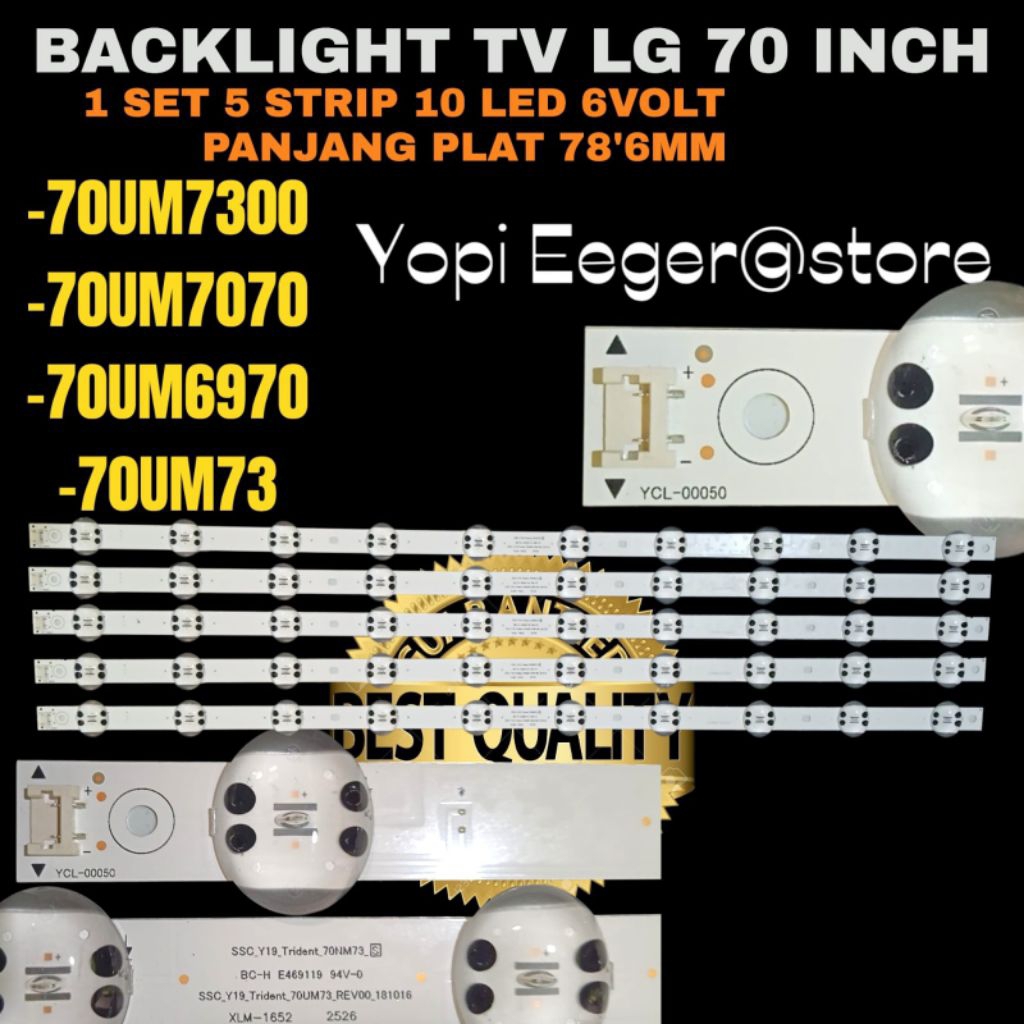 BACKLIGHT TV LED LG 70 INCH 70UM7300- 70UM73- 70UM6970- 70UM7070 BACKLIGHT TV LG 70 INCH