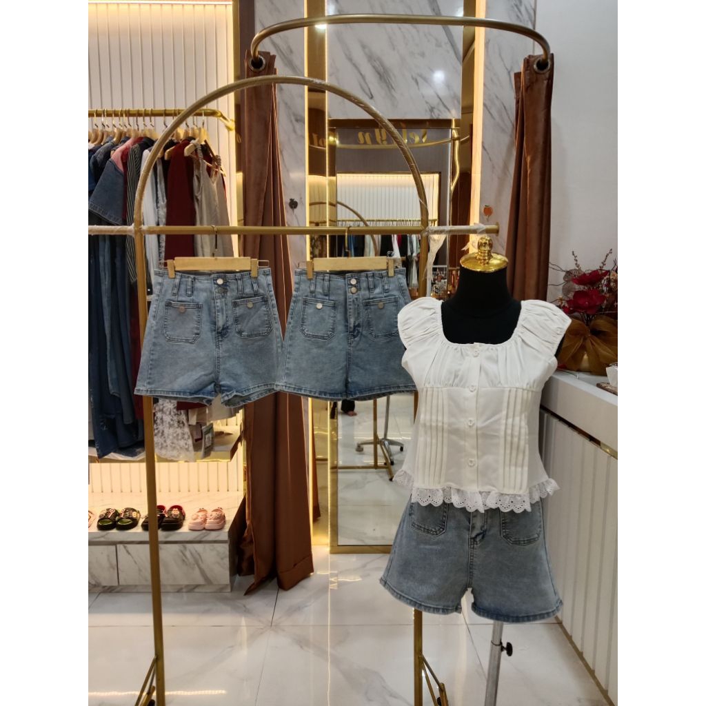 Celana pendek jeans 5726 Import BKK