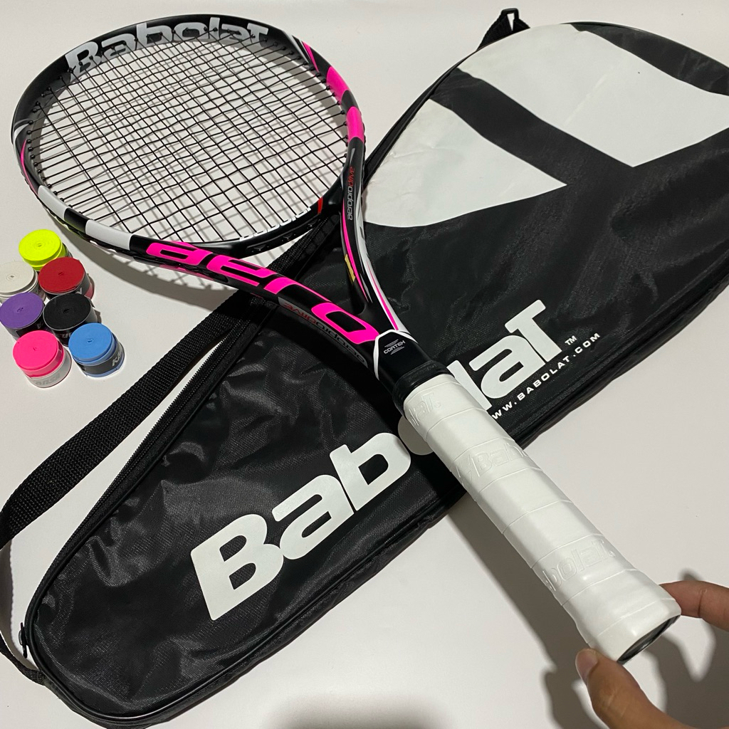 raket tenis babolat aero pro drive carbon import premium high quality siap pakai