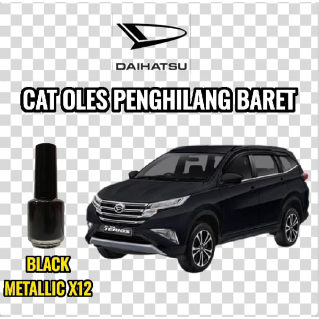Cat Oles Penghilang Baret Mobil Daihatsu Terios Xenia Luxio Hitam Glosy Midnight Black/Black Metalli
