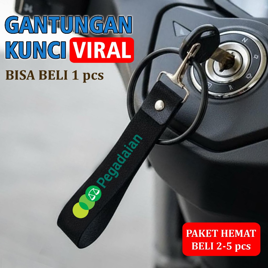 PEGADAIAN Gantungan Kunci Motor Tas KeyChain