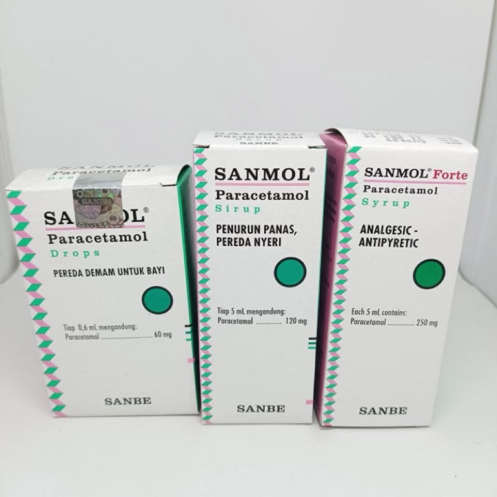 Sanmol Sirup / Sanmol Drops / Sanmol Forte Sirup Original – Paracetamol Penurun Demam & Pereda Nyeri