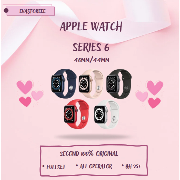 Apple Watch/iWatch Series 6 40MM/44MM Second 100% Original Fullset Bergaransi Ex internasional