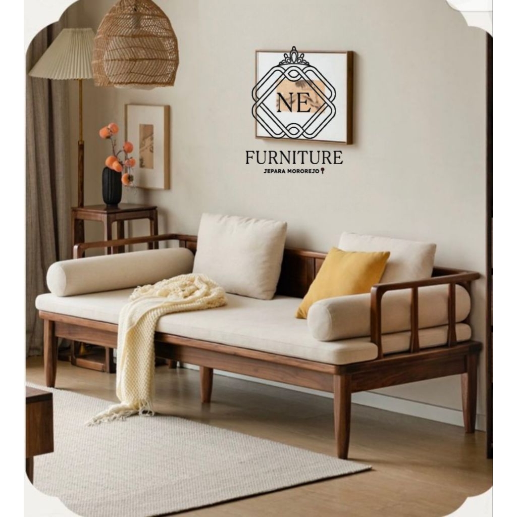 Sofa Bench Minimalis Jati Model Jepang