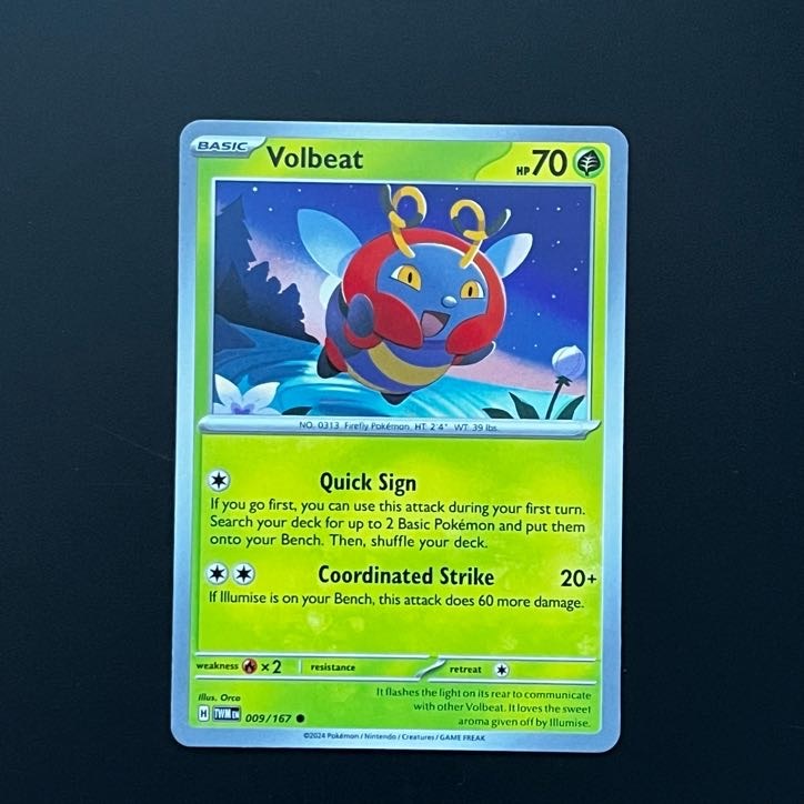 Volbeat - TWM - Kartu Pokemon English