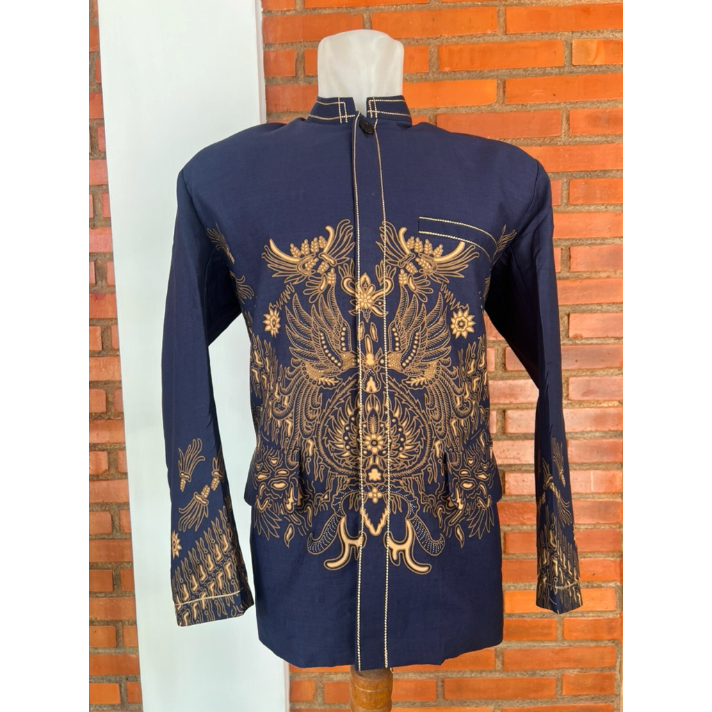 jas koko batik basofi batik gurdo navy