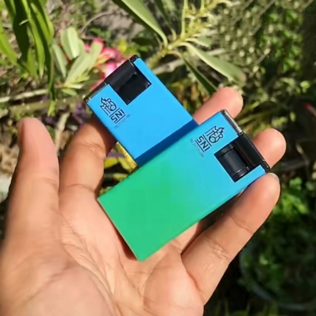 Korek api bara foyoulighter refillable warna degradasi metal case SNI
