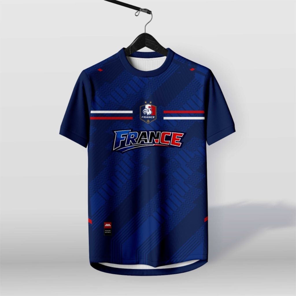 kaos jersey prancis/jersey bola prancis/jersey francis ( edition pildun )