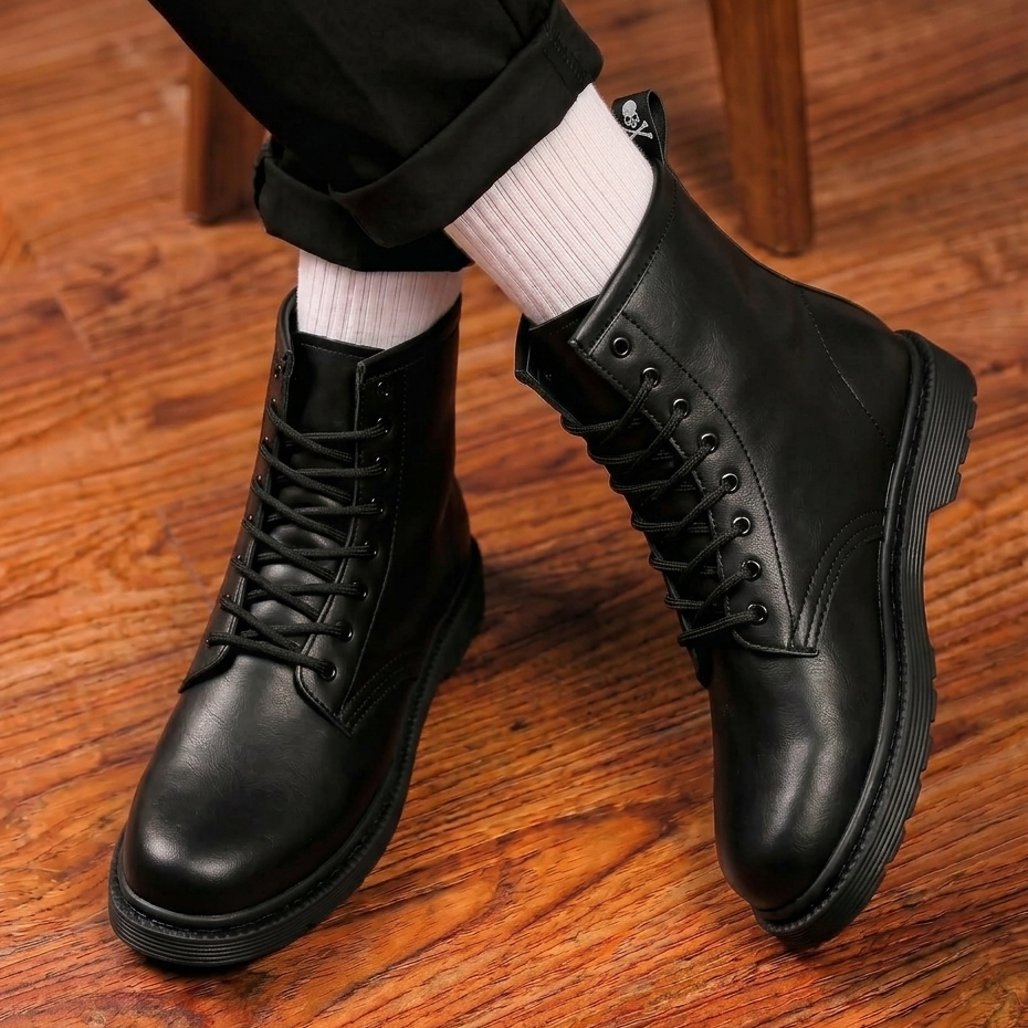 Sepatu Boots Safety Formal Docmart Pria