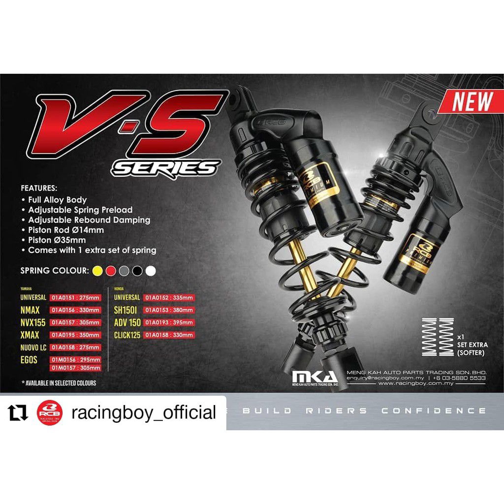 Shock RCB V Series 330mm Nmax Old & Pcx 150 Lokal