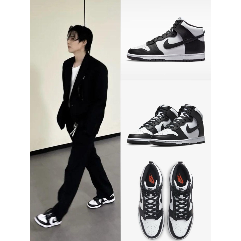 authentic nike dunk high championship black white panda size 41(26cm) kick avenue