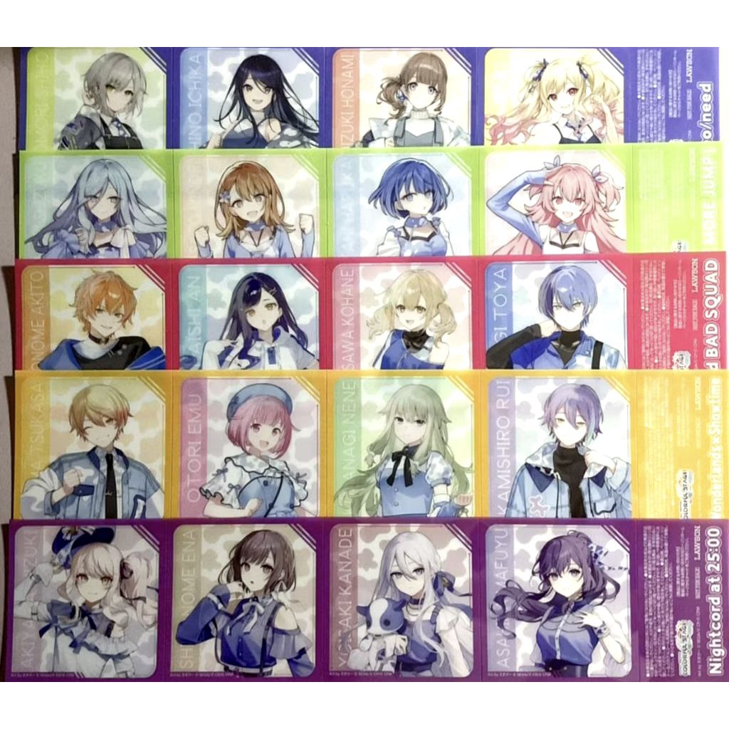 [SATUAN] Project Sekai x Lawson Clear Card Sheet