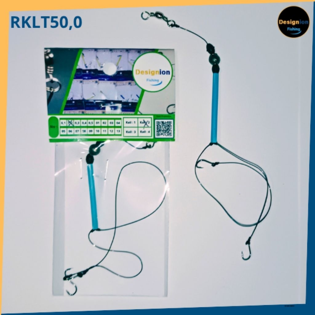 DESIGNION Rangkaian Ikan Kail Kecil Tipe (RKLT50,0 ) No:0,1/0,2/0,3/0,4/0,5/1/2/3/4/5 Umpan Pancing