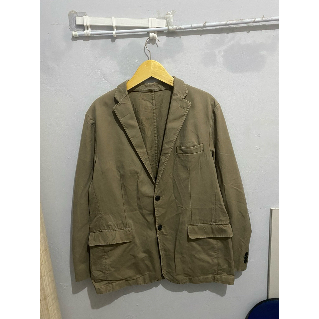 uniqlo canvas blazer jas formal