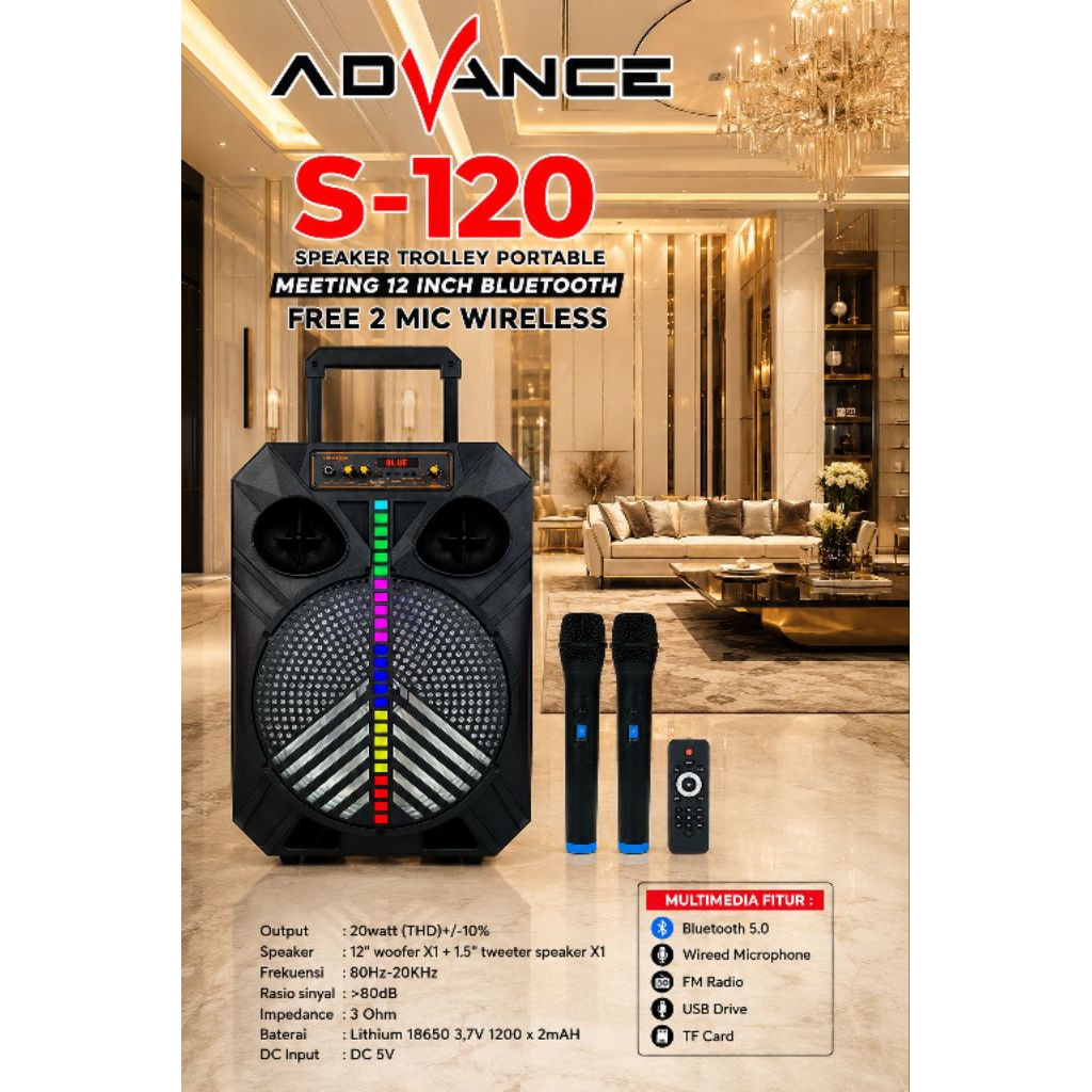 advance speaker bluetooth S-120BT